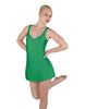 Solid Lycra Align Strap Dress with Pocket Shorts