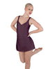 Solid Lycra Align Strap Dress with Pocket Shorts