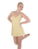 Solid Lycra Align Strap Dress with Pocket Shorts
