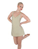 Solid Lycra Align Strap Dress with Pocket Shorts