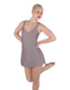 Solid Lycra Align Strap Dress with Pocket Shorts