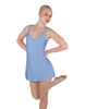 Solid Lycra Align Strap Dress with Pocket Shorts