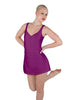 Solid Lycra Align Strap Dress with Pocket Shorts