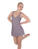 Solid Lycra Align Strap Dress with Pocket Shorts