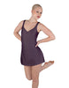 Solid Lycra Align Strap Dress with Pocket Shorts