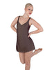Solid Lycra Align Strap Dress with Pocket Shorts