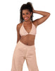 Solid Lycra String Bikini Bra