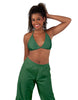 Solid Lycra String Bikini Bra
