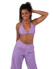 Solid Lycra String Bikini Bra