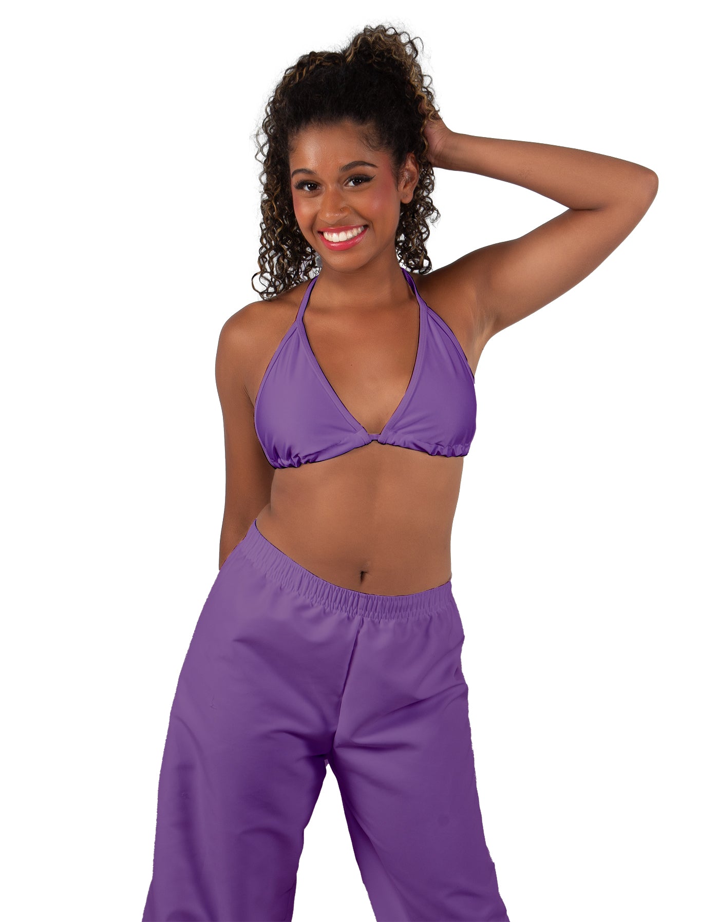 Solid Lycra String Bikini Bra