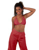 Solid Lycra String Bikini Bra
