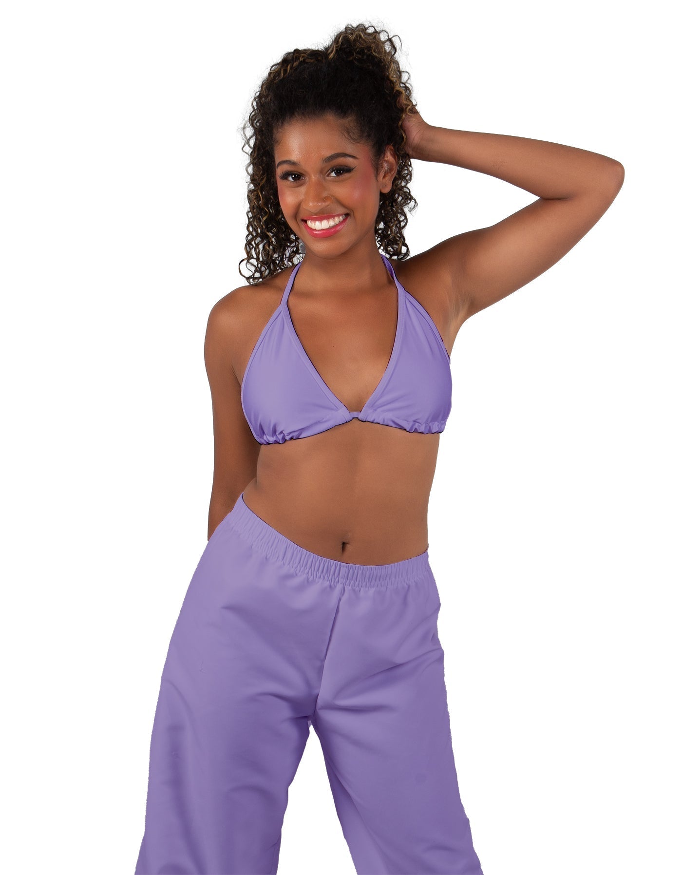 Solid Lycra String Bikini Bra
