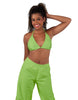 Solid Lycra String Bikini Bra