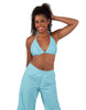 Solid Lycra String Bikini Bra