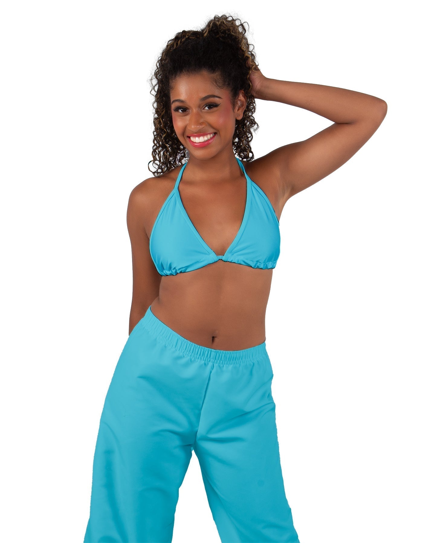 Solid Lycra String Bikini Bra