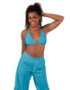 Solid Lycra String Bikini Bra