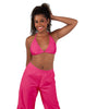Solid Lycra String Bikini Bra