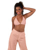 Solid Lycra String Bikini Bra