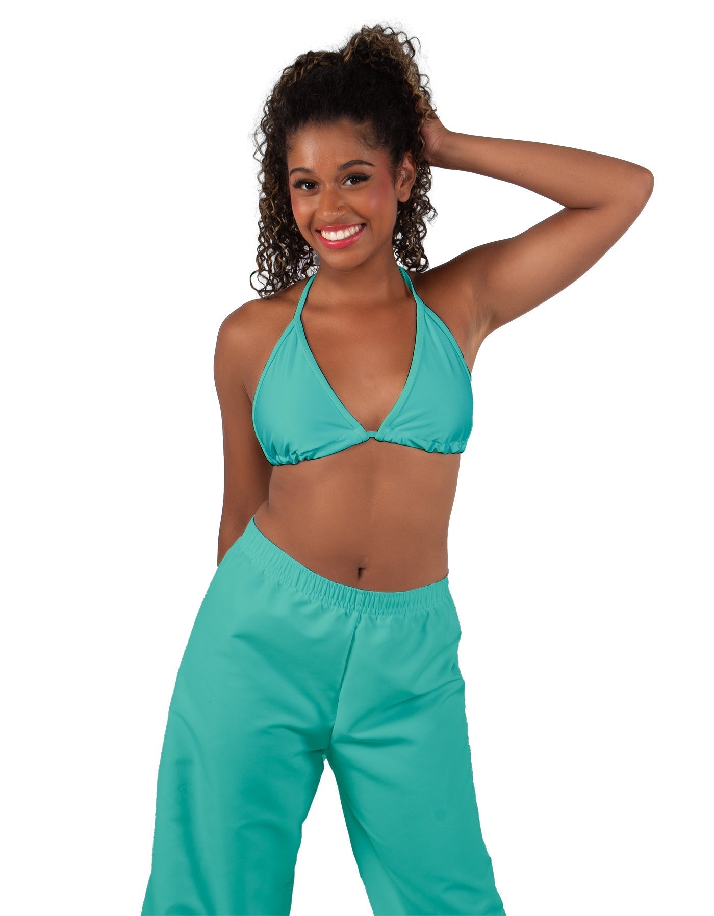 Solid Lycra String Bikini Bra
