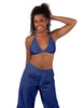 Solid Lycra String Bikini Bra