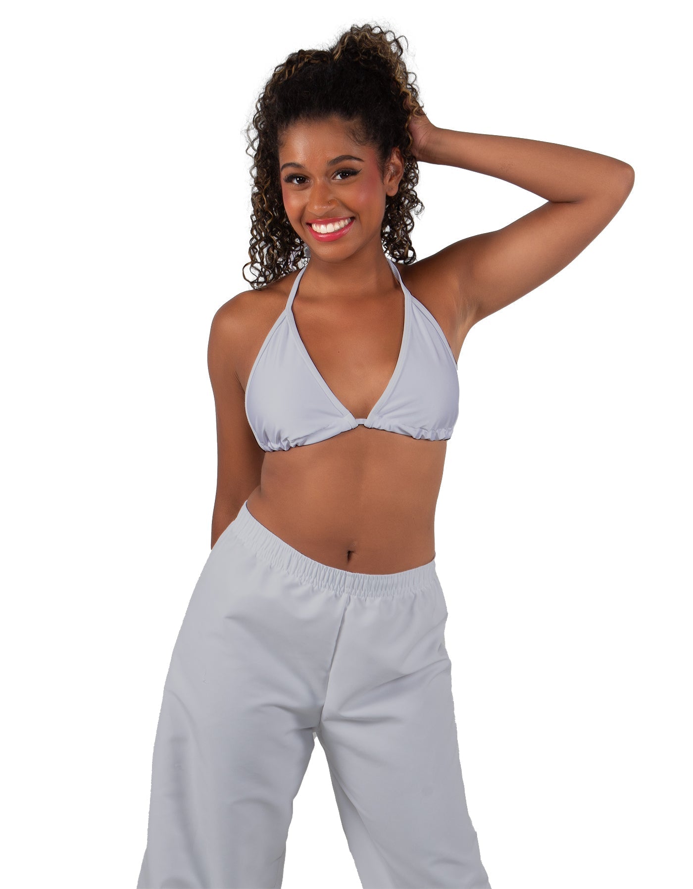 Solid Lycra String Bikini Bra