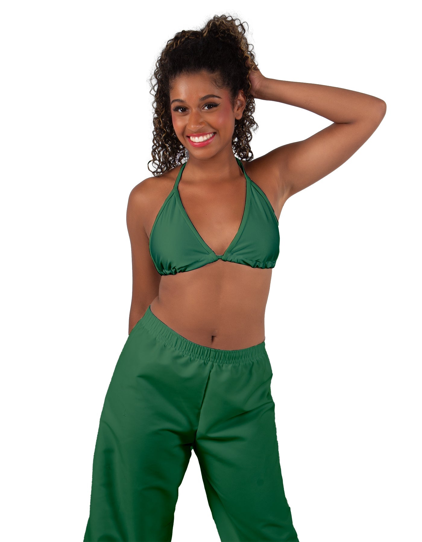 Solid Lycra String Bikini Bra