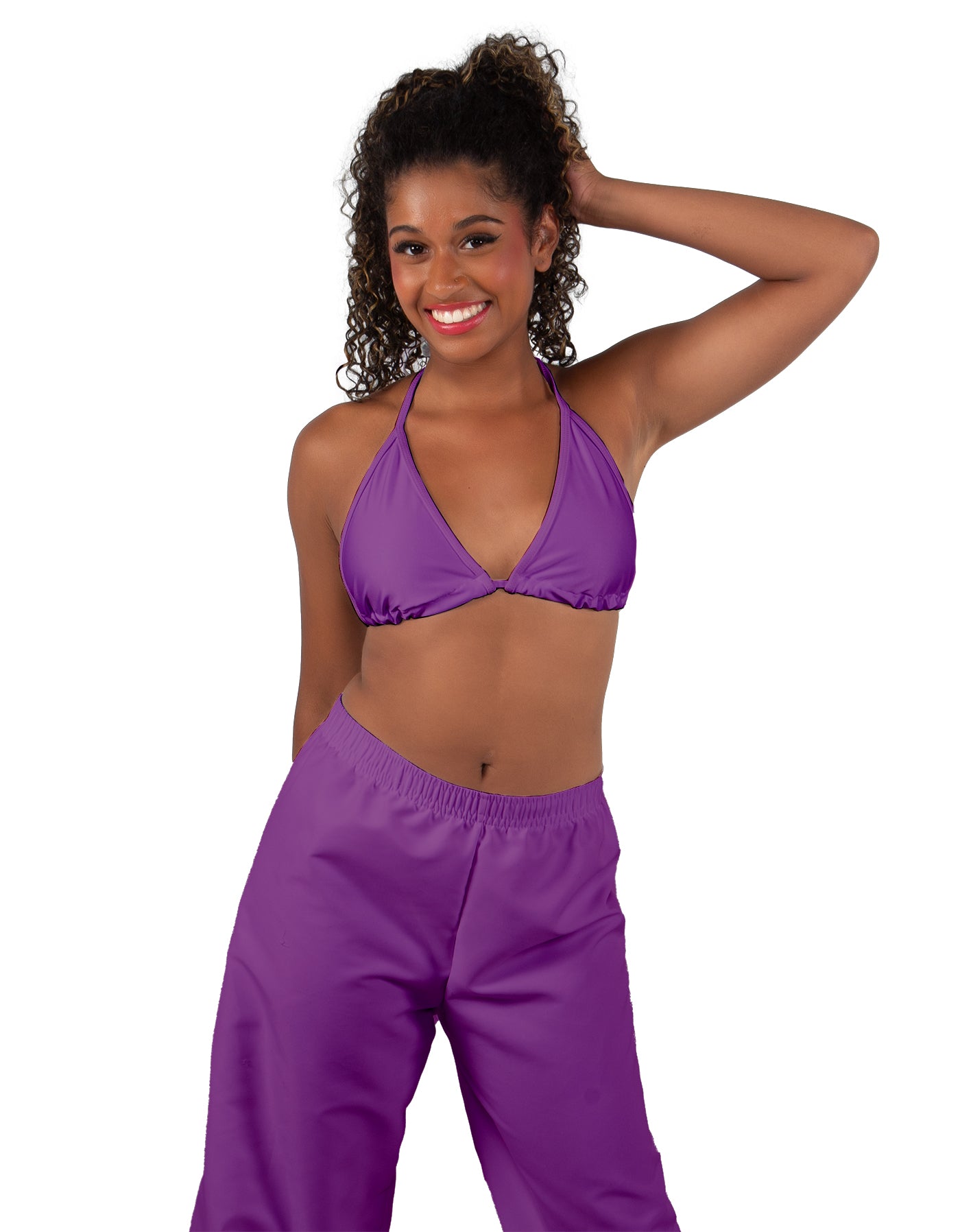 Solid Lycra String Bikini Bra