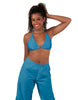 Solid Lycra String Bikini Bra