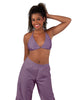Solid Lycra String Bikini Bra