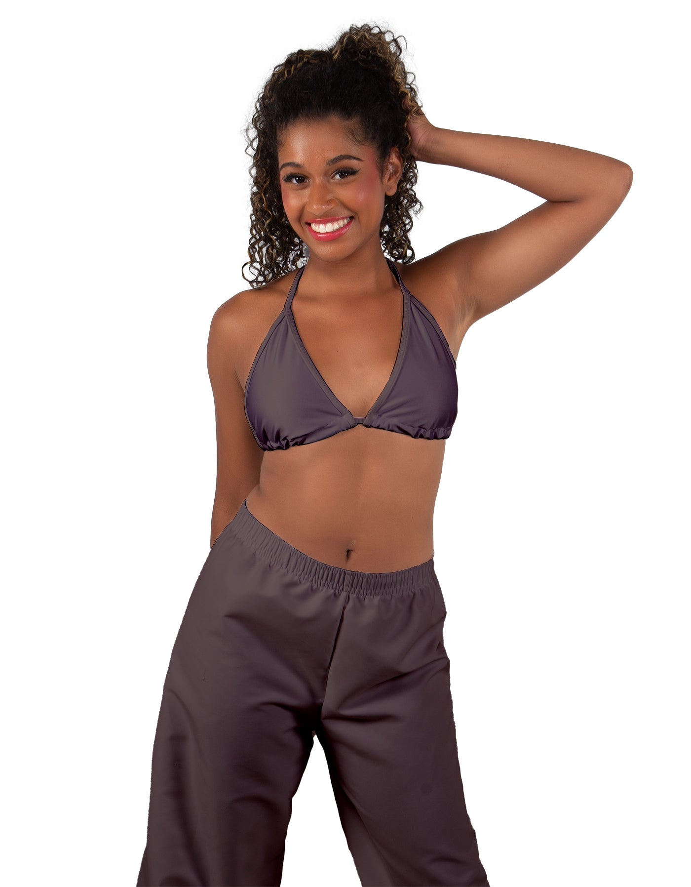 Solid Lycra String Bikini Bra