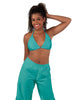 Solid Lycra String Bikini Bra