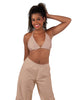 Solid Lycra String Bikini Bra
