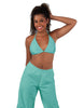 Solid Lycra String Bikini Bra