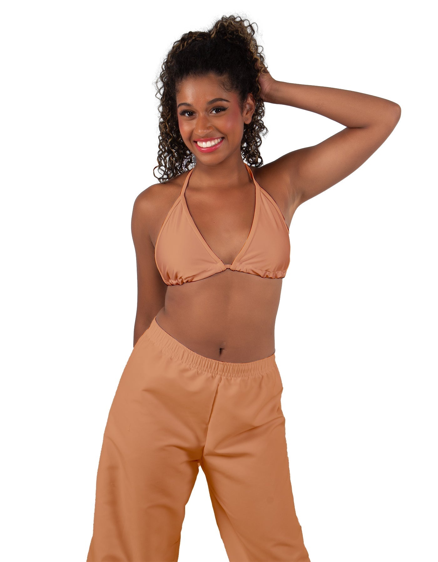 Solid Lycra String Bikini Bra