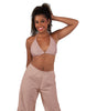 Solid Lycra String Bikini Bra