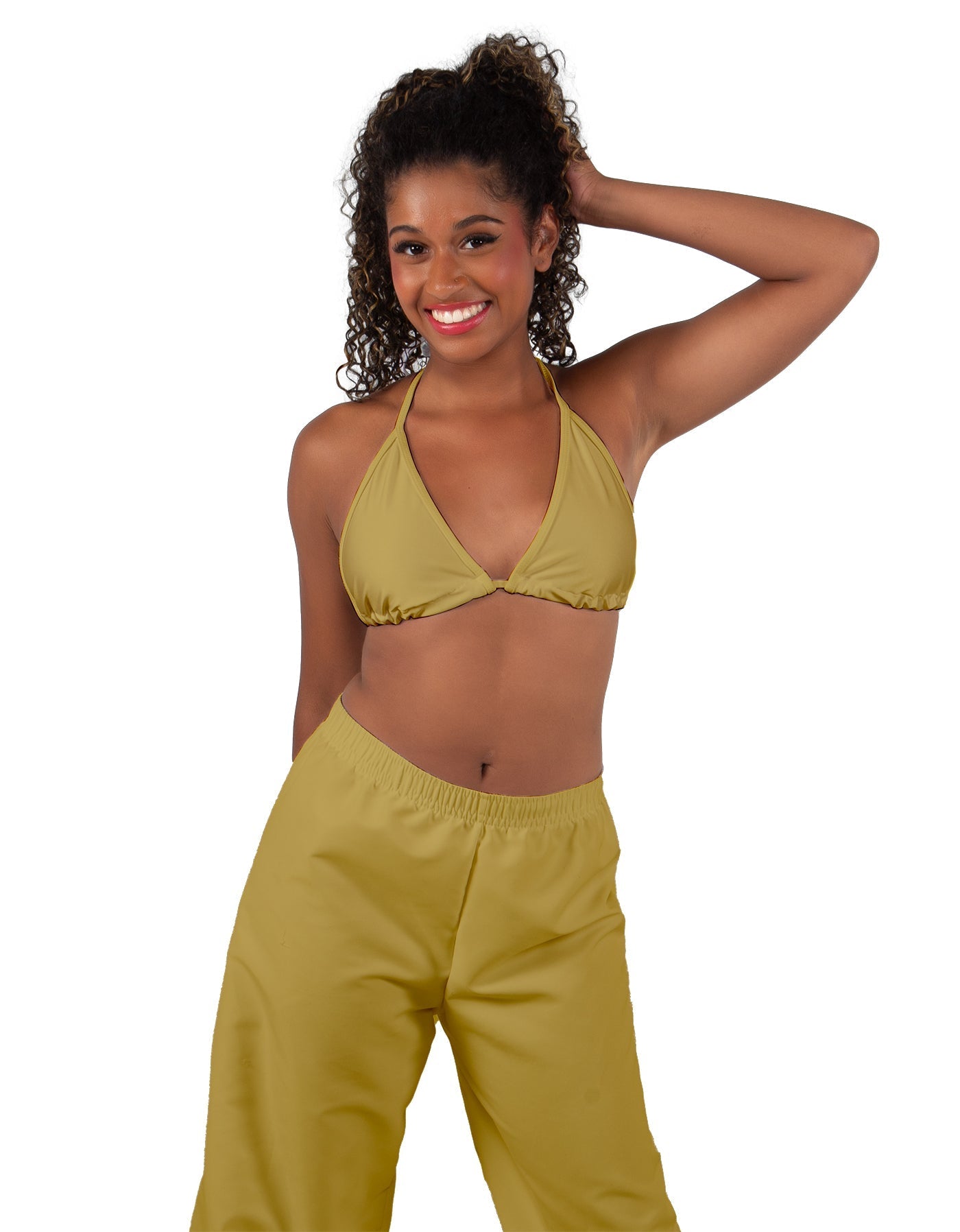 Solid Lycra String Bikini Bra