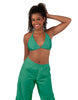 Solid Lycra String Bikini Bra
