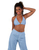 Solid Lycra String Bikini Bra