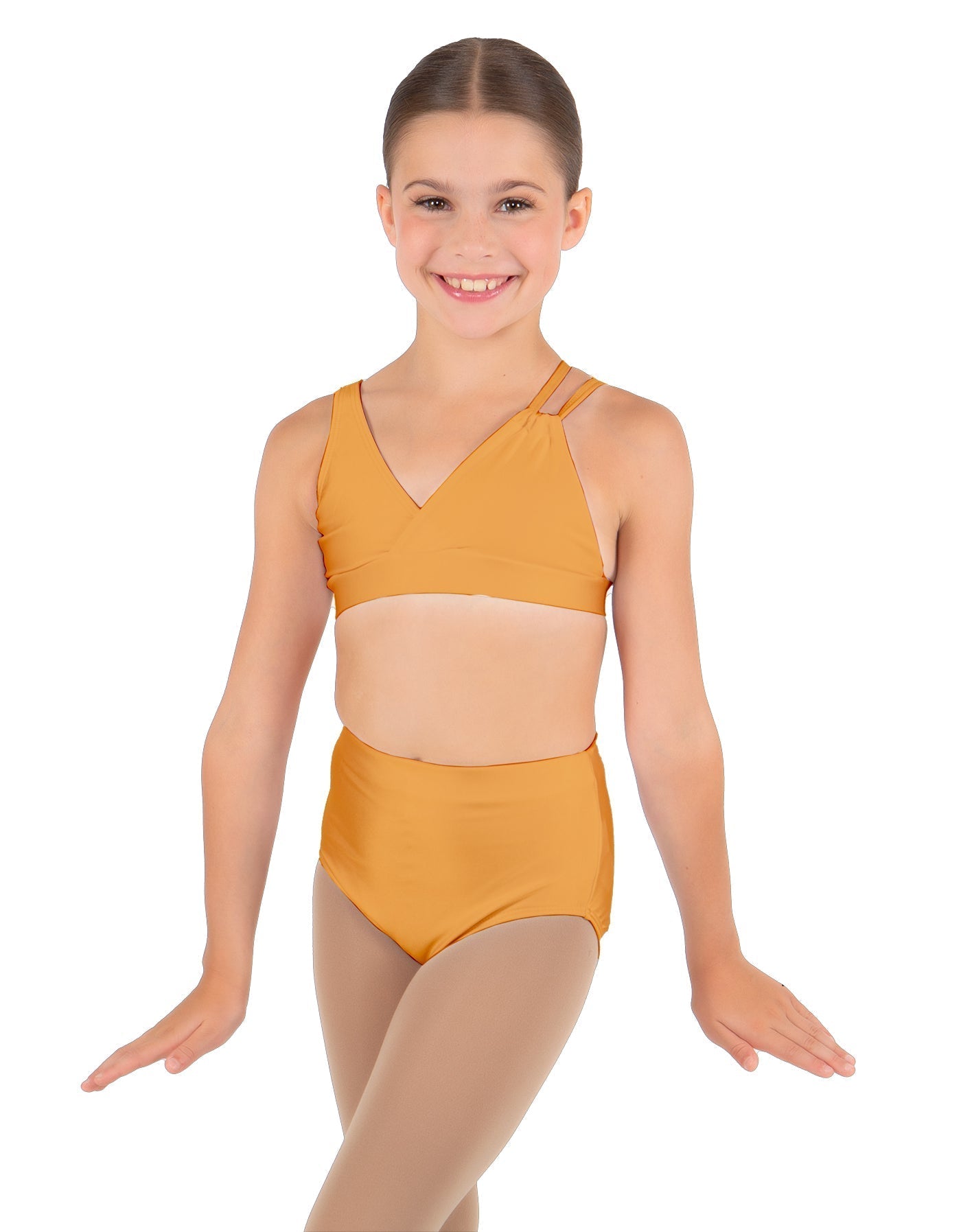 Solid Lycra Asymetric Bra