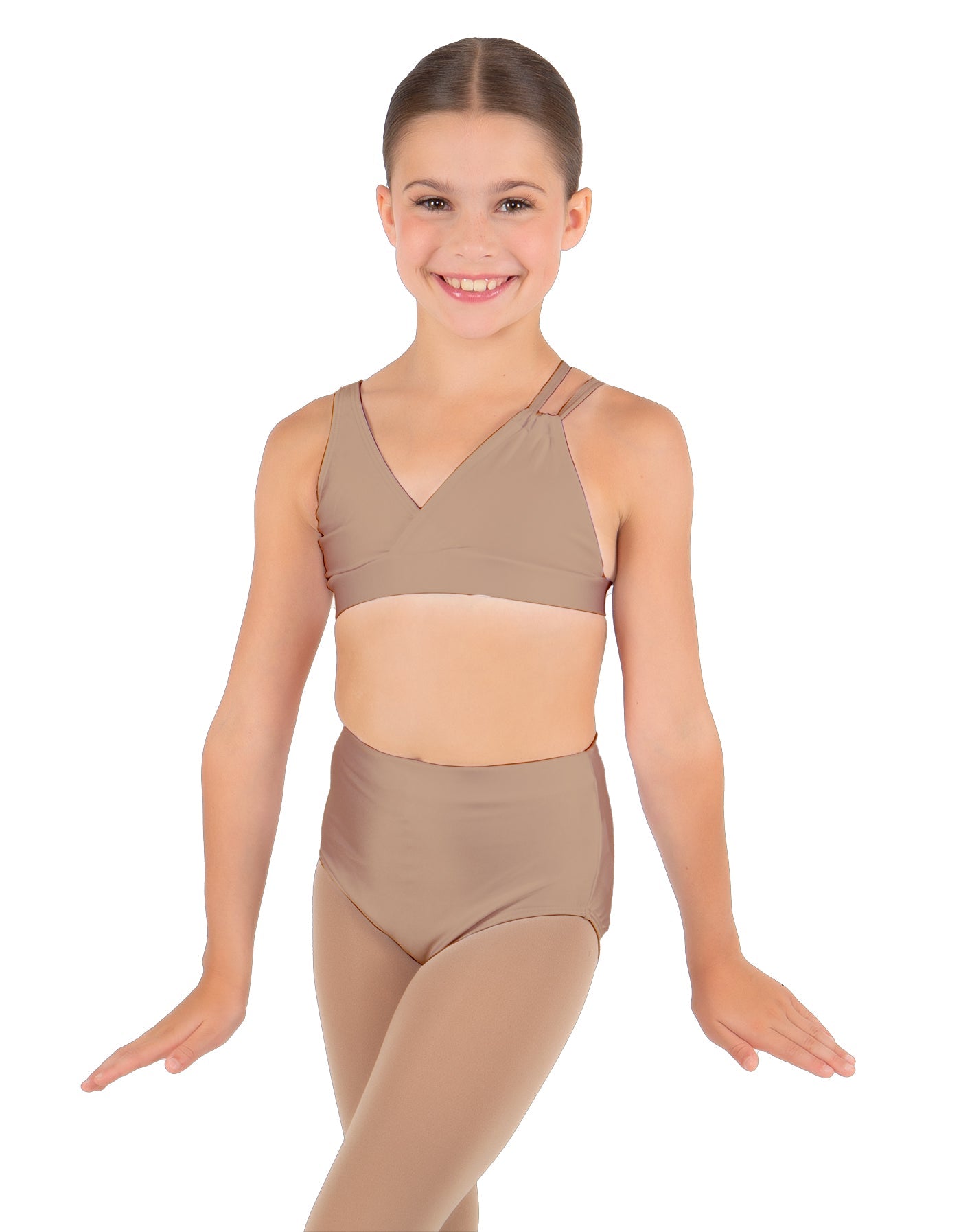 Solid Lycra Asymetric Bra
