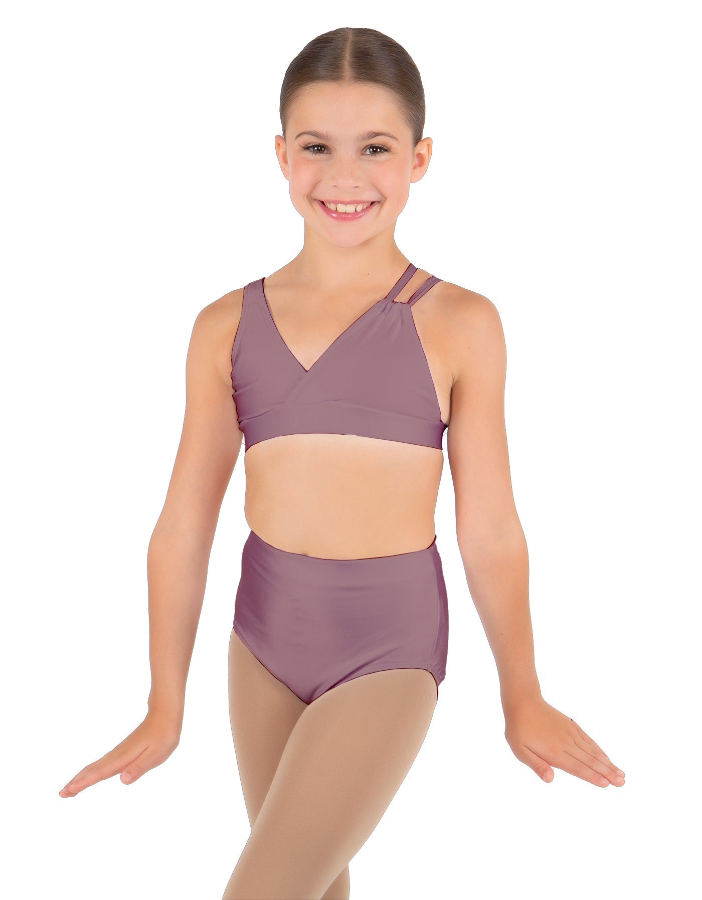 Solid Lycra Asymetric Bra