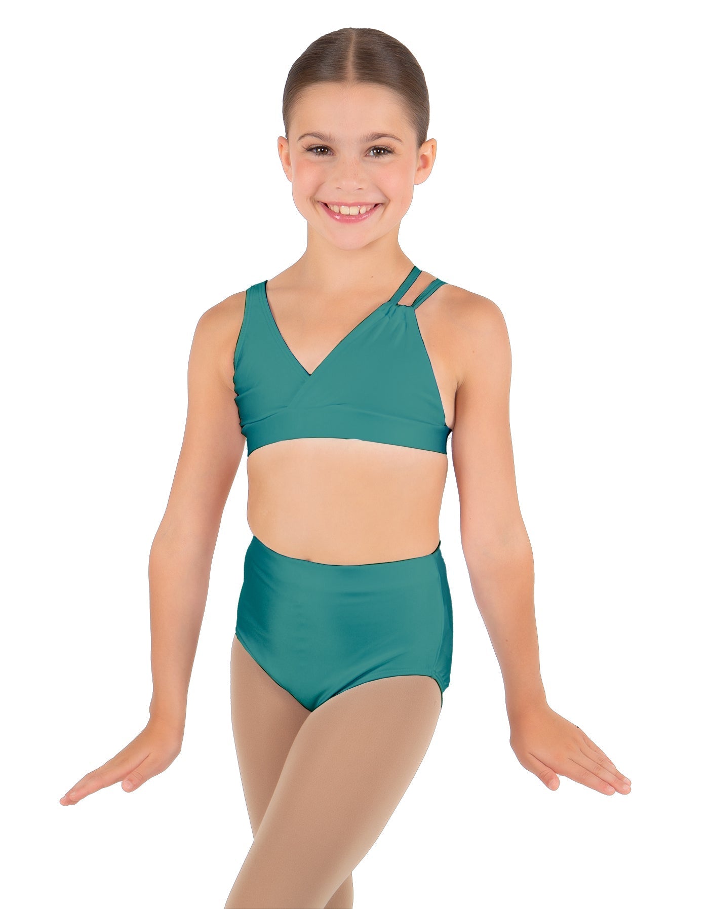 Solid Lycra Asymetric Bra
