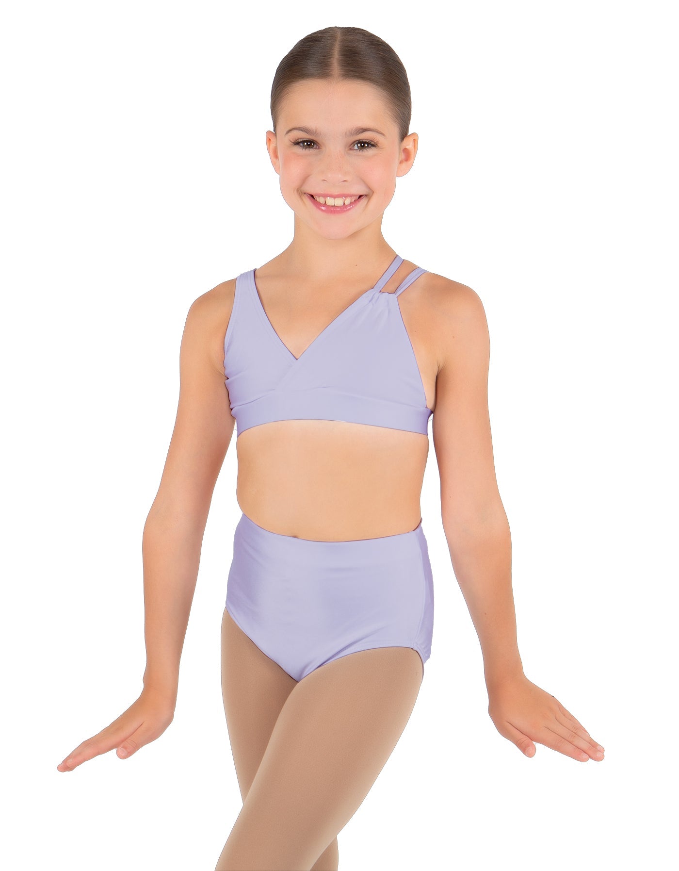 Solid Lycra Asymetric Bra