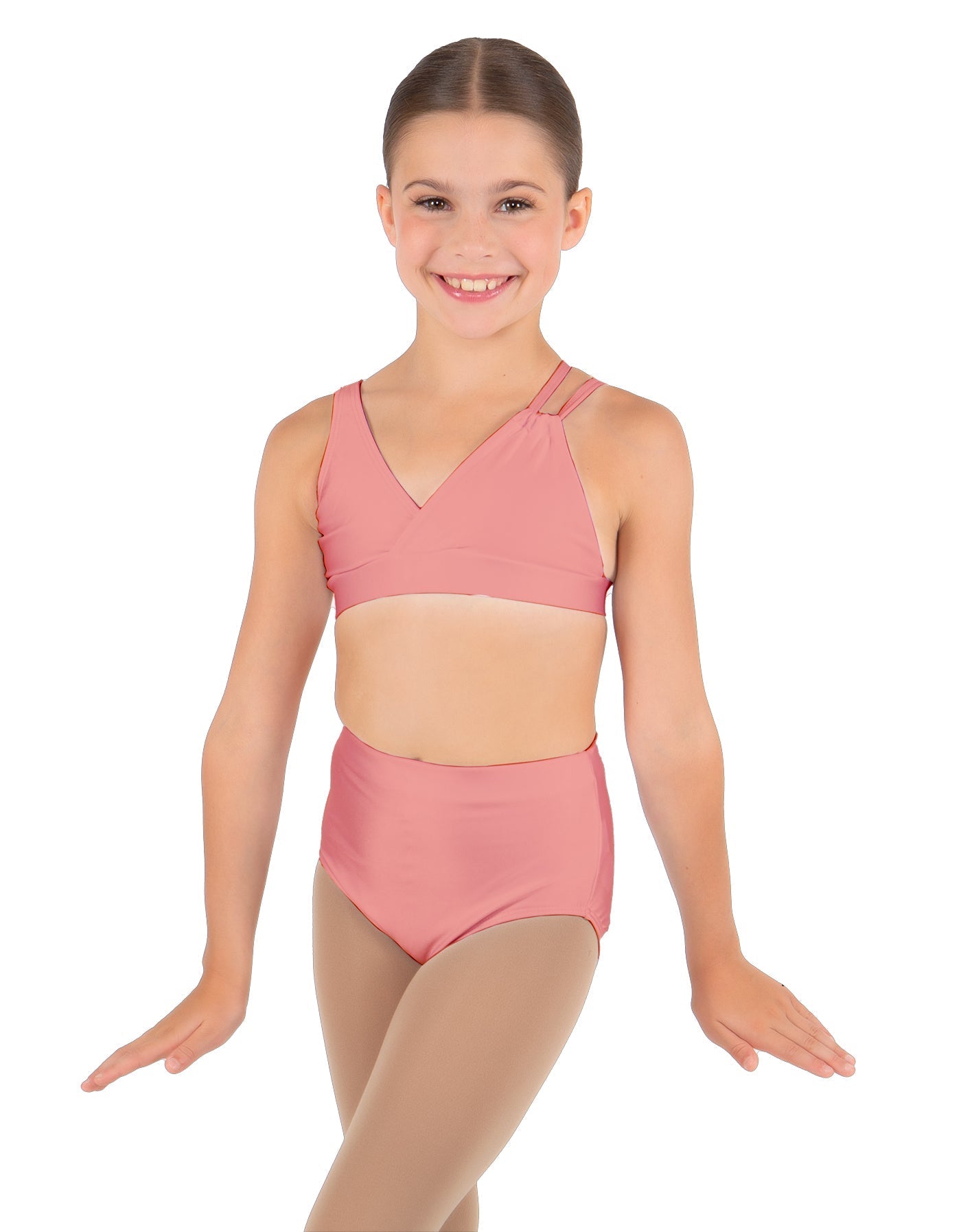 Solid Lycra Asymetric Bra