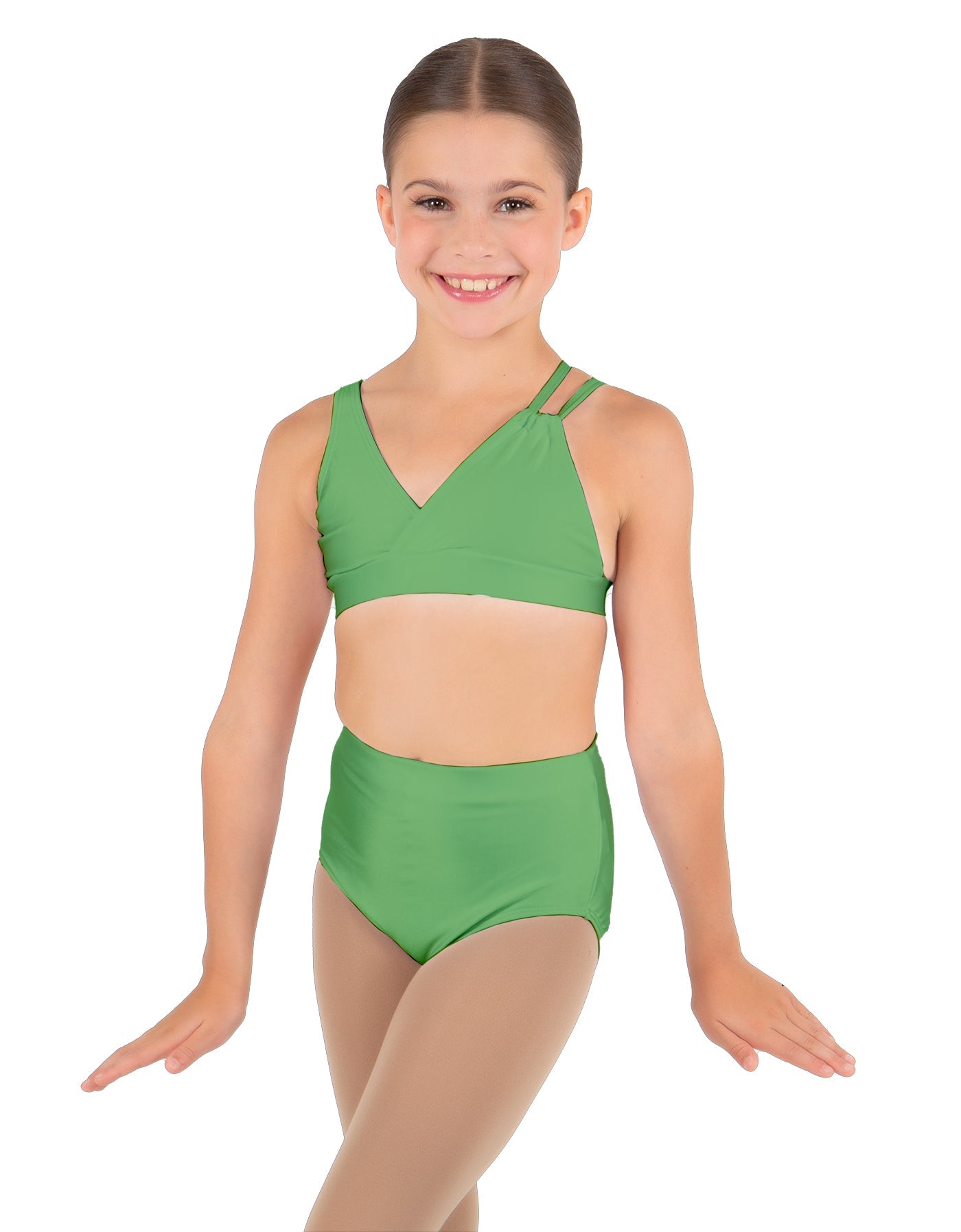 Solid Lycra Asymetric Bra