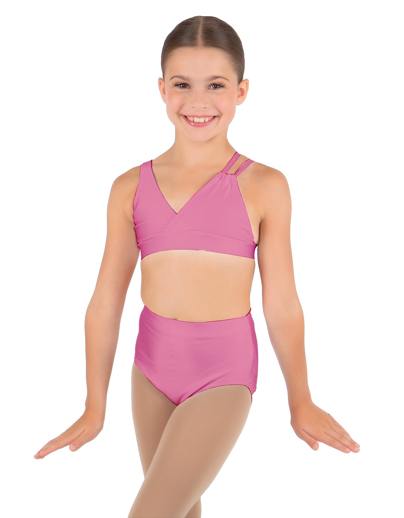 Solid Lycra Asymetric Bra