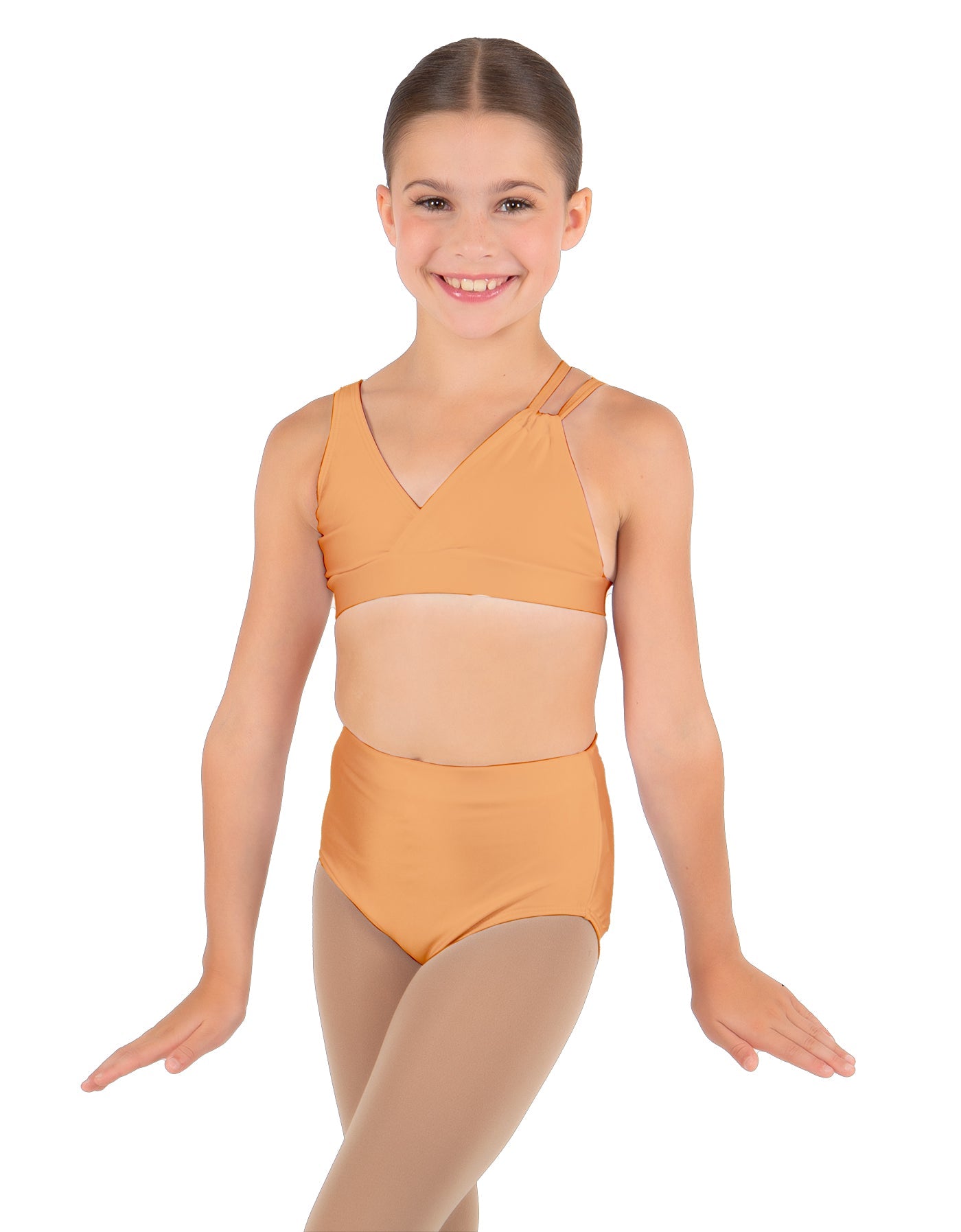 Solid Lycra Asymetric Bra