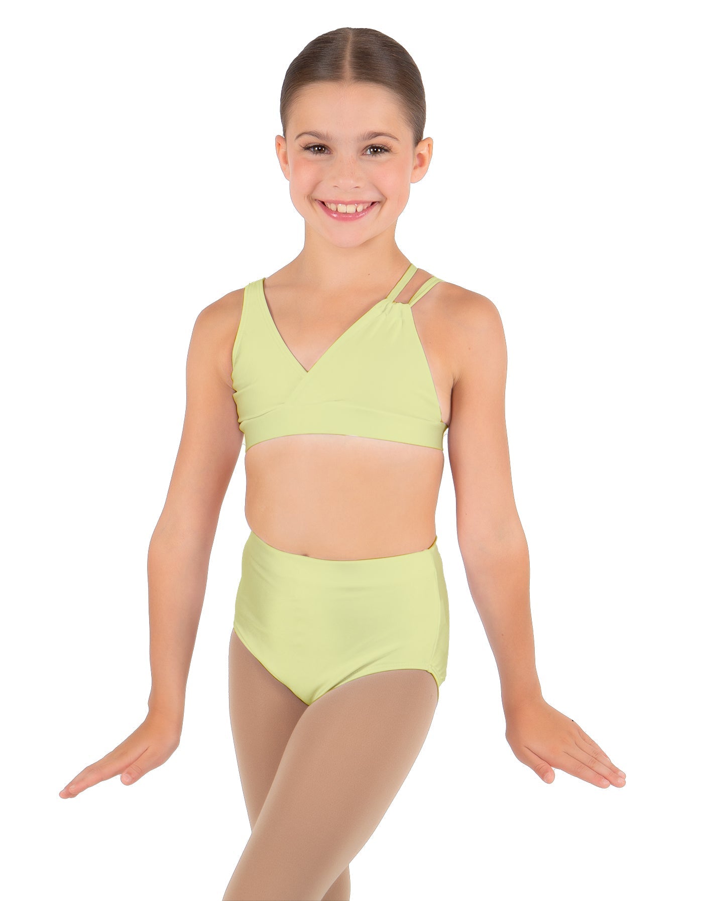 Solid Lycra Asymetric Bra