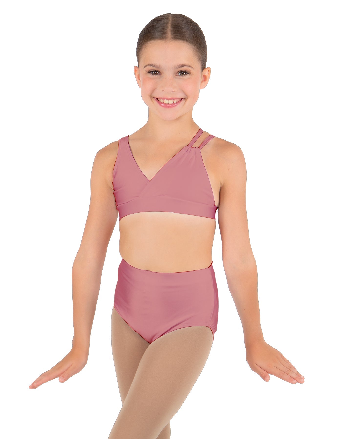 Solid Lycra Asymetric Bra