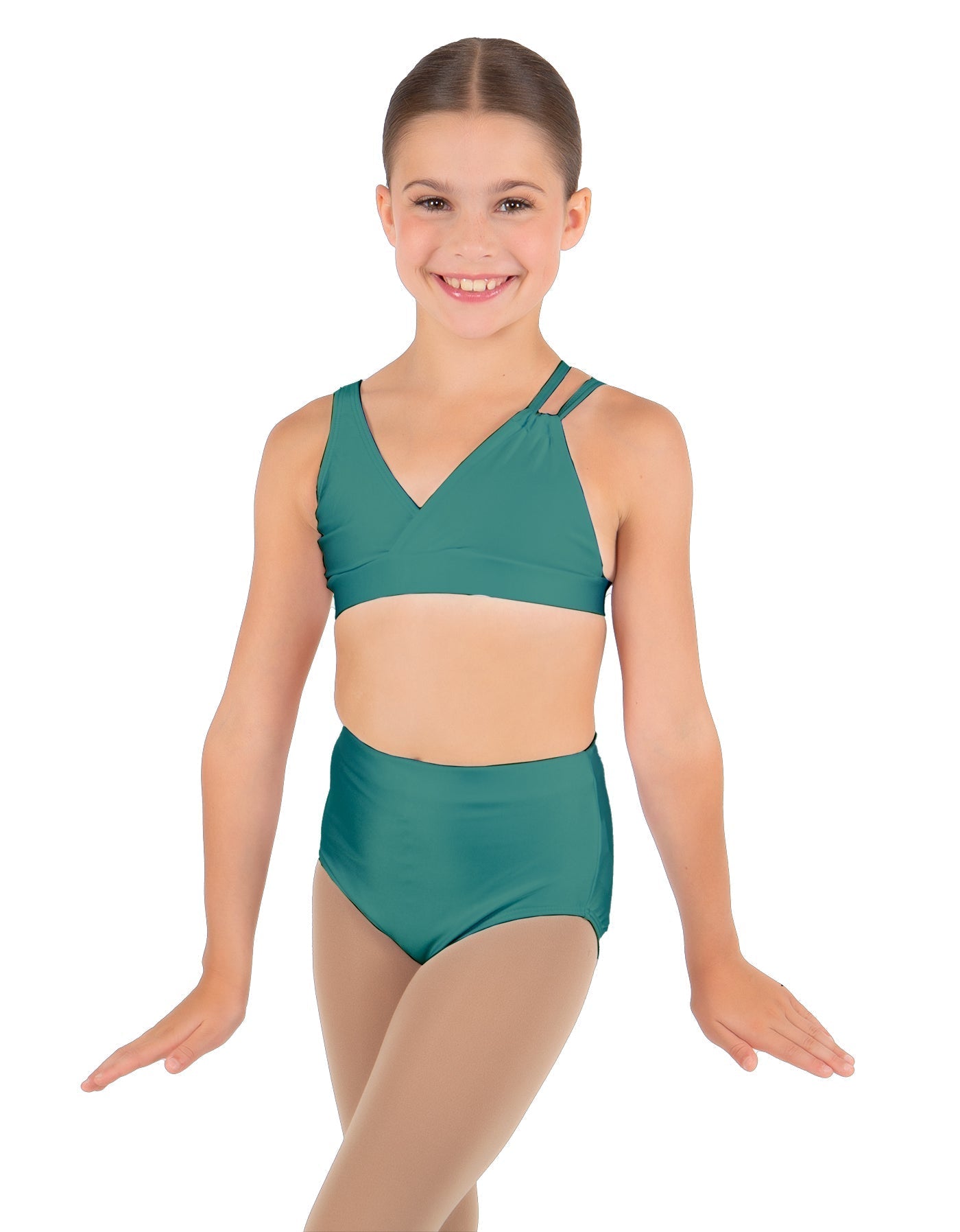 Solid Lycra Asymetric Bra